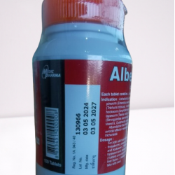 ALBENDAZOLE 200 MG 100 TABLETS 