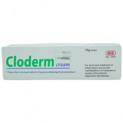 Cloderm Cream 15g | Clocortolone Pivalate Cream for Eczema, Dermatitis & Skin Inflammation