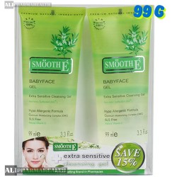 Smooth E Babyface Gel 99 ml – 2 Packs | Gentle Facial Cleansing Gel