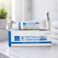 Acnetin Cream (Tretinoin 0.05%) Treatment of Acne Vulgaris - 10 g