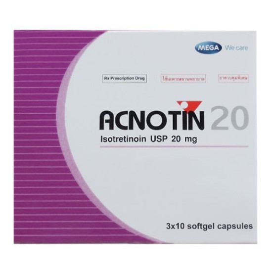 Acnotin (Tretinoin) 20 mg. 30 capsules