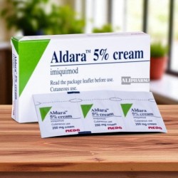 Aldara 5% Cream 3 Sachets | Imiquimod 5% for Genital Warts, Actinic Keratosis & Superficial BCC