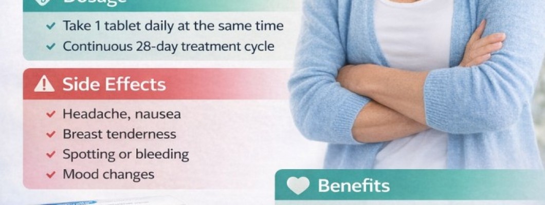 Activelle 1mg (28 Tablets): Uses, Dosage, Side Effects, Benefits & Menopause Relief Guide