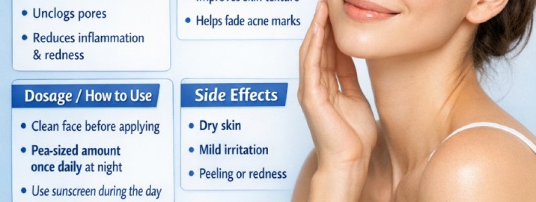 Adapalene 0.1% Differin 15g: Uses, Benefits, Dosage, Side Effects & Complete Acne Treatment Guide