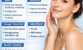 Adapalene 0.1% Differin 15g: Uses, Benefits, Dosage, Side Effects & Complete Acne Treatment Guide