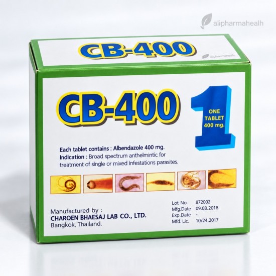 ALBENDAZOLE 400 mg CB-400, 10 Tablets – Antiparasitic Treatment