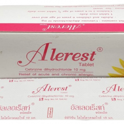 Alerest Cetirizine 10 mg Tablets (100 Tablets) – Allergy Relief Antihistamine