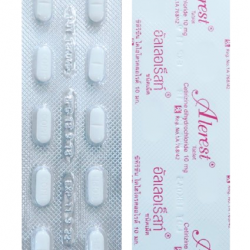 Alerest Cetirizine 10 mg Tablets (100 Tablets) – Allergy Relief Antihistamine