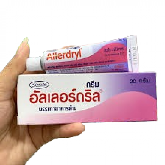 Allerdryl Cream 20 g – Anti-Itch & Rash Relief Topical Cream
