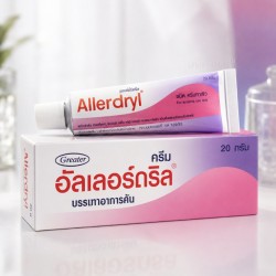 Allerdryl Cream 20 g – Anti-Itch & Rash Relief Topical Cream