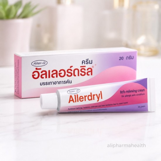 Allerdryl Cream 20 g – Anti-Itch & Rash Relief Topical Cream Allerdryl Cream 20 g – Anti-Itch & Rash Relief Topical Cream