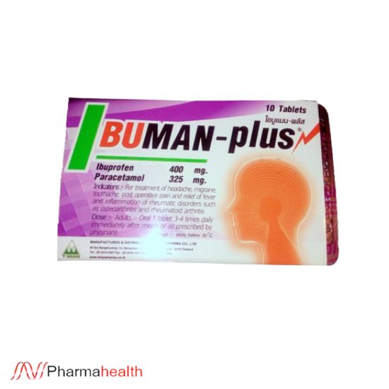 Ibuman Plus Anti-inflammatory Pain Relief 10 tabs*5 boxes( 50 Tablets)