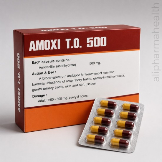 Amoxicillin 500 mg T.O. – Antibiotic Capsules for Bacterial Infections