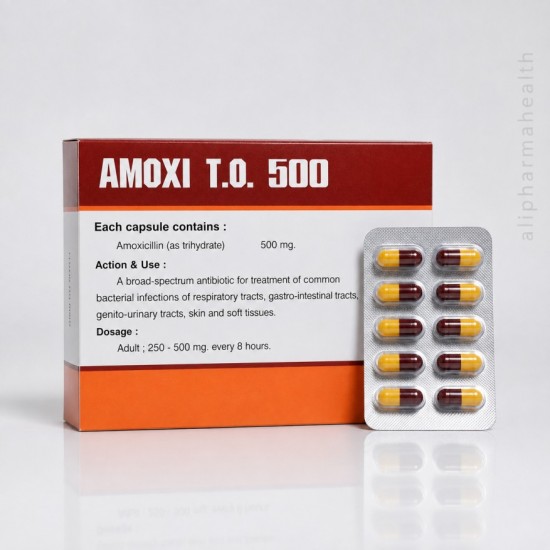 Amoxicillin 500 mg T.O. – Antibiotic Capsules for Bacterial Infections
