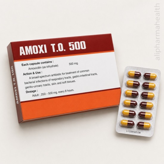 Amoxicillin 500 mg T.O. – Antibiotic Capsules for Bacterial Infections