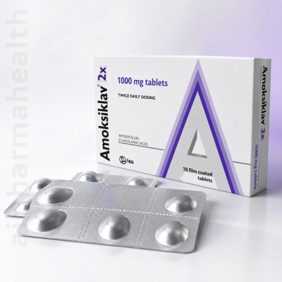 Amoksiklav 1000 mg (Amoxicillin/Clavulanic Acid 875/125) – Antibiotic