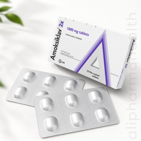 Amoksiklav 1000 mg (Amoxicillin/Clavulanic Acid 875/125) – Antibiotic