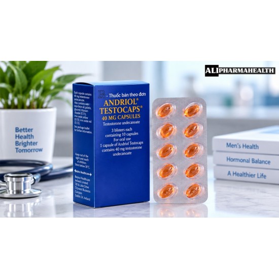 Andriol Testosterone 40 mg 60 Capsules – Testosterone Replacement Medicine