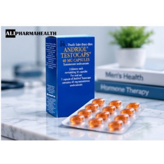 Andriol Testosterone 40 mg 60 Capsules – Testosterone Replacement Medicine