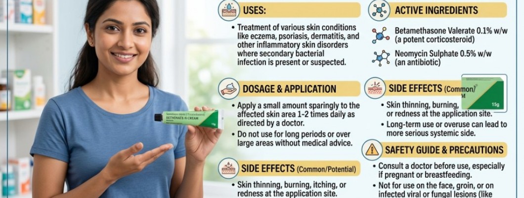 Betnovate-N Cream 15g: Uses, Ingredients, Dosage, Side Effects & Complete Safety Guide