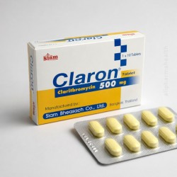 Clarithromycin 500 mg Claron – Macrolide Antibiotic Tablets Clarithromycin 500 mg Claron – Macrolide Antibiotic Tablets