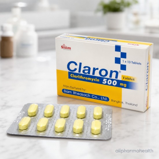 Clarithromycin 500 mg Claron – Macrolide Antibiotic Tablets Clarithromycin 500 mg Claron – Macrolide Antibiotic Tablets