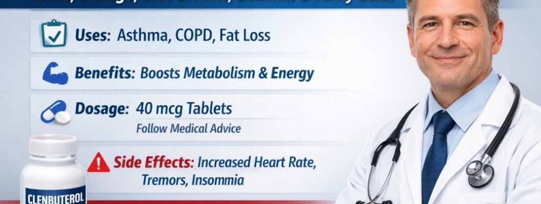 Clenbuterol 40 mcg (100 Tablets): Uses, Dosage, Side Effects, Benefits & Safety Guide