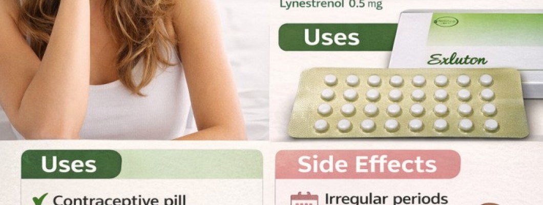 Exluton (Lynestrenol) 28 Tablets: Uses, Dosage, Side Effects & Complete Guide to the Mini Pill