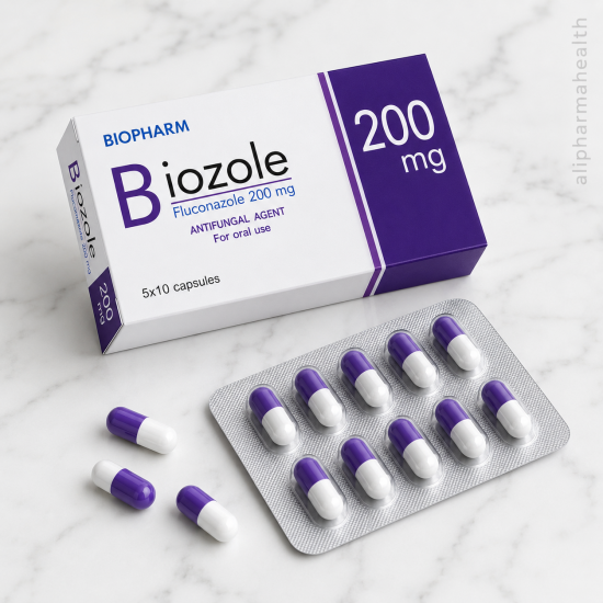 Fluconazole 200mg Biozole Diflucan | Antifungal Capsules for Fungal Infections