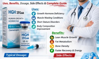 HGH 191aa Human Growth Hormone 10 IU/Vial (10 Ampules) Uses, Benefits, Dosage, Side Effects
