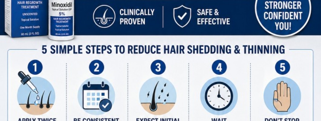 How to Reduce Hair Shedding and Thinning with Minoxidil (Simple, Proven Guide)
