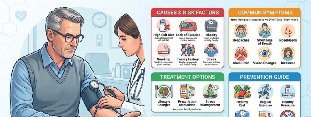 Hypertension (High Blood Pressure): Causes, Symptoms, Treatment & Prevention Guide