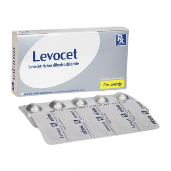 Levocet Levocetirizine Tablets (10 Tablets) – Non-Drowsy Allergy Relief