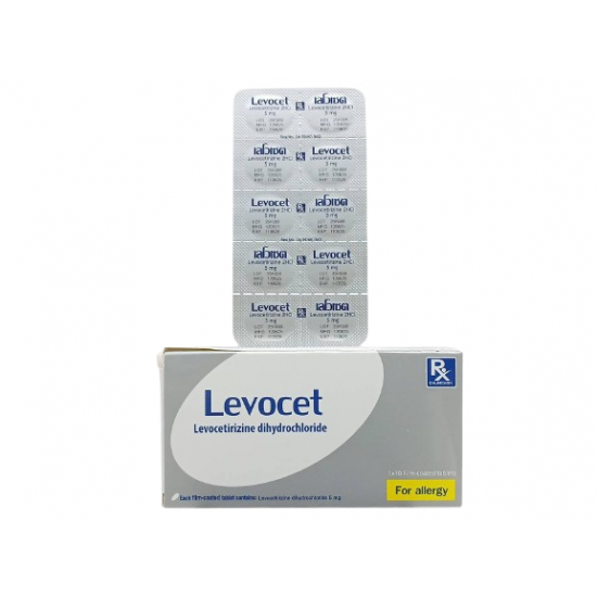 Levocet Levocetirizine Tablets (10 Tablets) – Non-Drowsy Allergy Relief