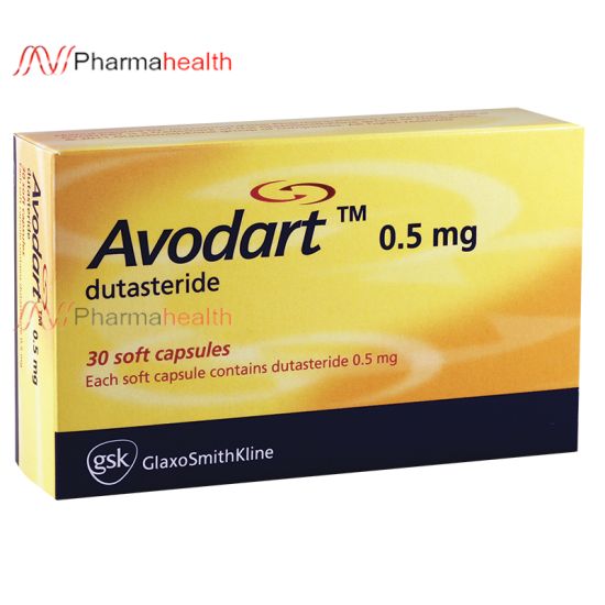 Avodart 0.5 mg ( Dutasteride ) 30 soft capsules