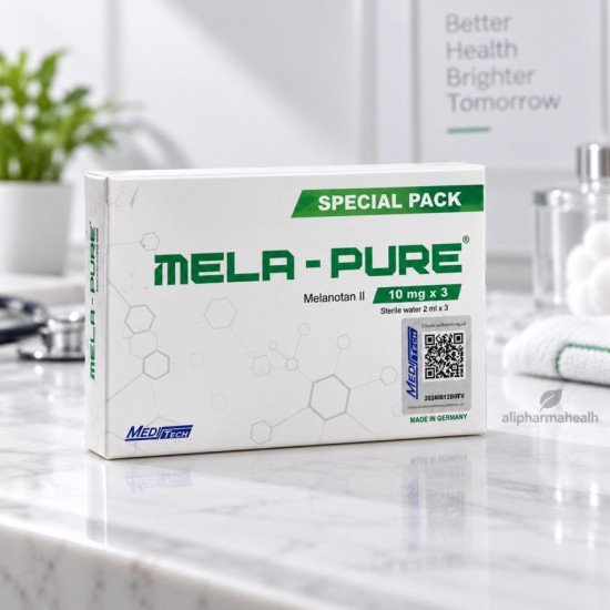 MELA-PURE Melanotan II 10 mg × 3 Special Pack with Sterile Water MELA-PURE Melanotan II 10 mg × 3 Special Pack with Sterile Water