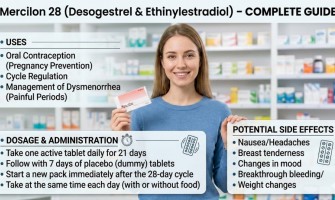 Mercilon 28 (Desogestrel & Ethinylestradiol) – Uses, Dosage, Side Effects & Complete Guide