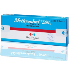 Methycobal 500 mcg Tablets – Mecobalamin Vitamin B12 Supplement (3 x 10 Tablets)