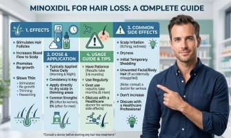 Minoxidil to treat Hair Loss: Effects, Dose, Side Effects and Guide.