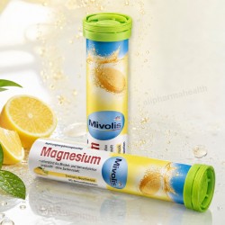 Mivolis Magnesium Effervescent Tablets – 4 Packs x 20 Dietary Supplements