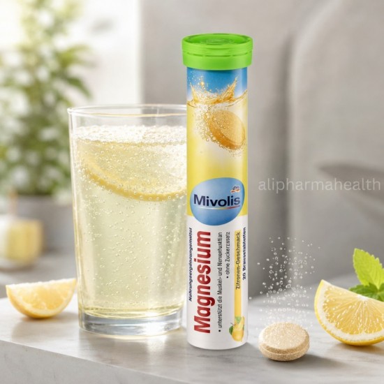 Mivolis Magnesium Effervescent Tablets – 4 Packs x 20 Dietary Supplements Mivolis Magnesium Effervescent Tablets – 4 Packs x 20 Dietary Supplements