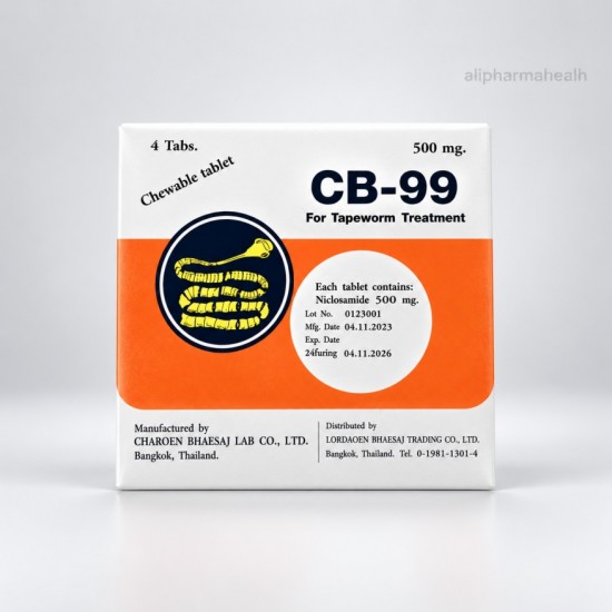 Niclosamide 500 mg CB-99 – Tapeworm Treatment | 6 Boxes