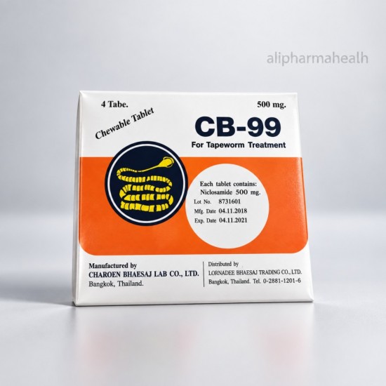 Niclosamide 500 mg CB-99 – Tapeworm Treatment | 6 Boxes