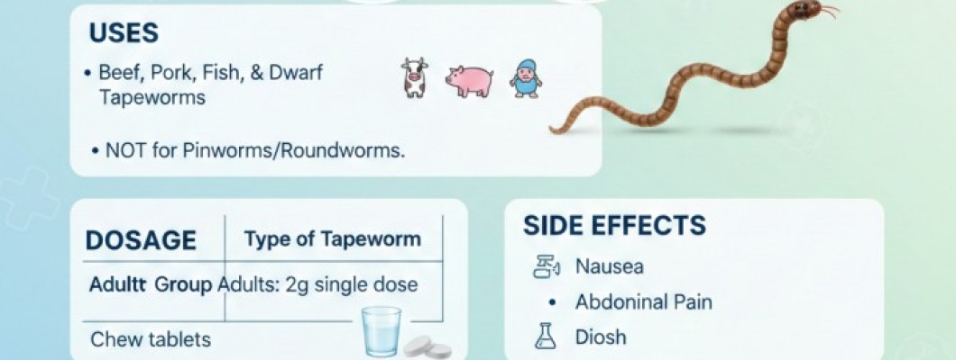 Niclosamide Uses, Dosage, Side Effects & Safety Guide
