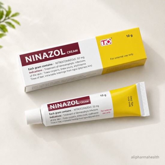 Ninazol Cream 10g (Ketoconazole) – Topical Antifungal Cream for Skin Infections