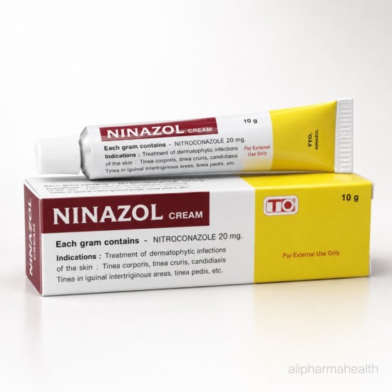 Ninazol Cream 10g (Ketoconazole) – Topical Antifungal Cream for Skin Infections Ninazol Cream 10g (Ketoconazole) – Topical Antifungal Cream for Skin Infections