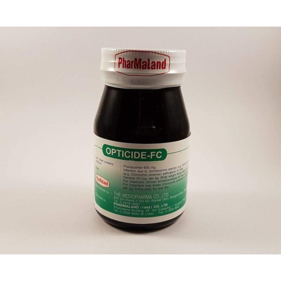 OPTICIDE-FC Praziquantel 600 mg – 100 tablets