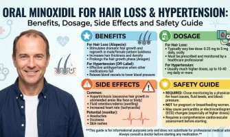 Oral Minoxidil for Hair Loss & Hypertension: Benefits, Dosage, Side Effects and Safety Guide