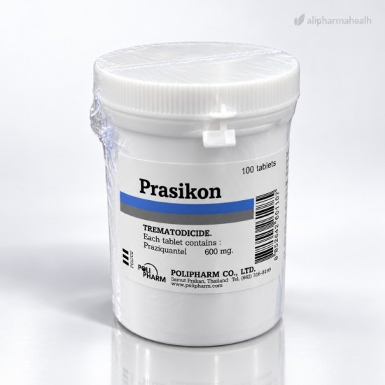 Prasikon Praziquantel 600 mg 100 Tablets – Antiparasitic Medicine Prasikon Praziquantel 600 mg 100 Tablets – Antiparasitic Medicine