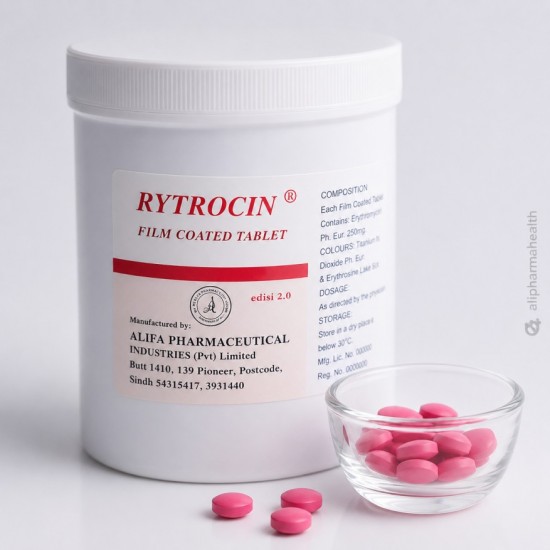Rytrocin Film Coated 1000 Tablets – Erythromycin Antibiotic Rytrocin Film Coated 1000 Tablets – Erythromycin Antibiotic